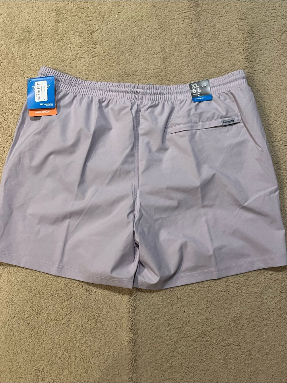 Columbia PFG Rambler Water Shorts Mens XL Purple 6in Inseam FM3843-551 NWT